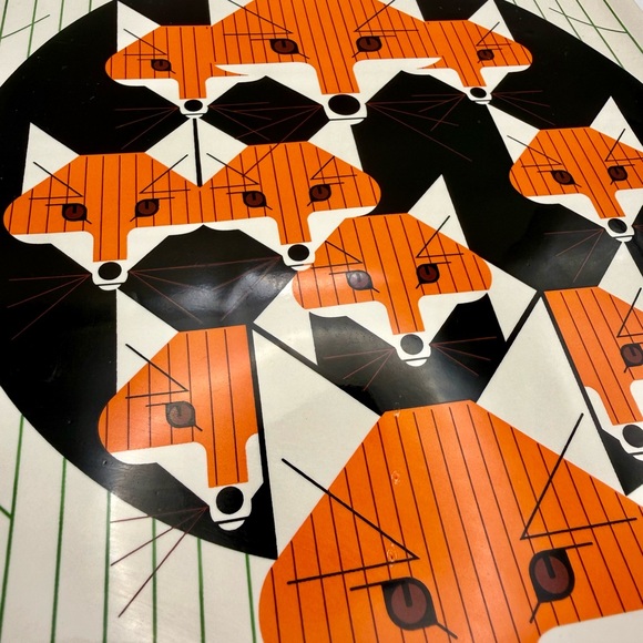 Charley Harper West Elm Foxsimilies Fox Tray MCM - Picture 7 of 8